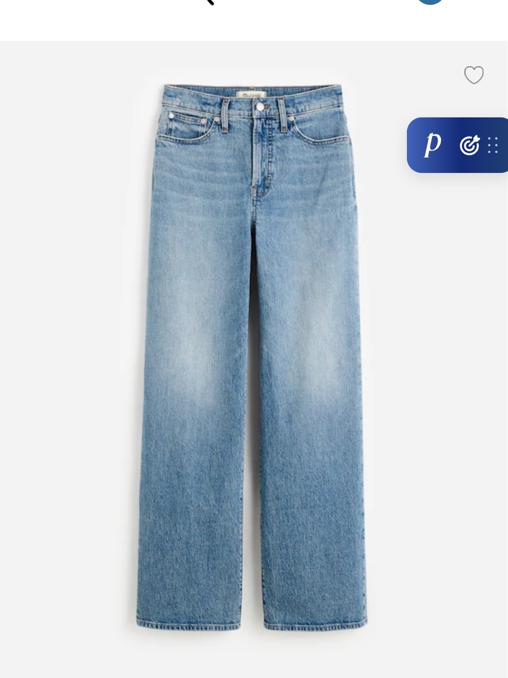 Madewell Light Blue Wide-Leg Jeans